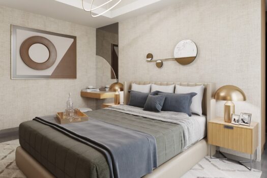 Prestigious 4+1 Penthouse Apartment with full sea view in Long Beach Iskele