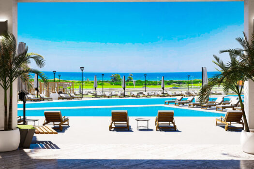 Prestigious 4+1 Apartment with full sea view in Long Beach Iskele