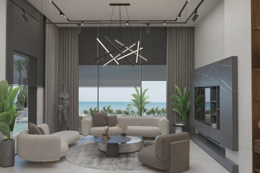 3+1 Villa in a Luxury Seafront Project