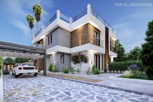 3+1 Semi-Detached Villa in Stylish Coastal Resort